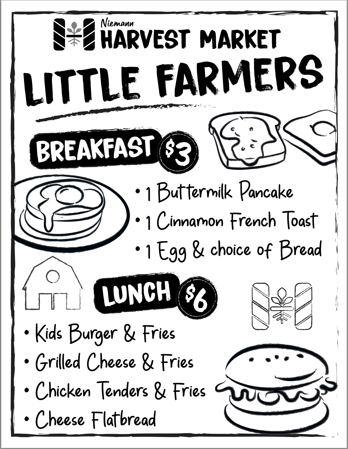 584 Kids menu